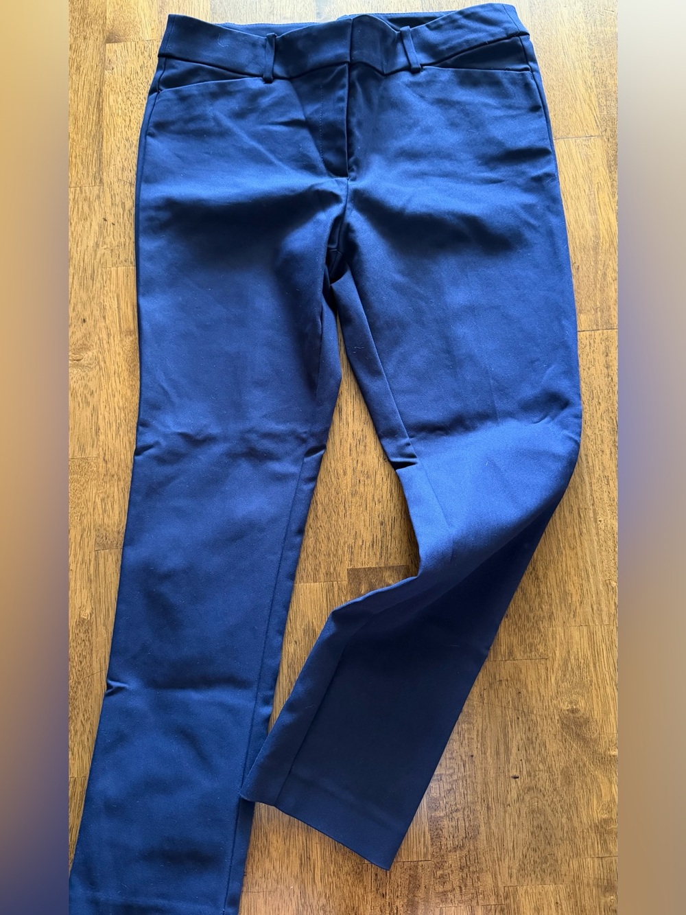 LOFT Navy Stretch Ponte Trousers